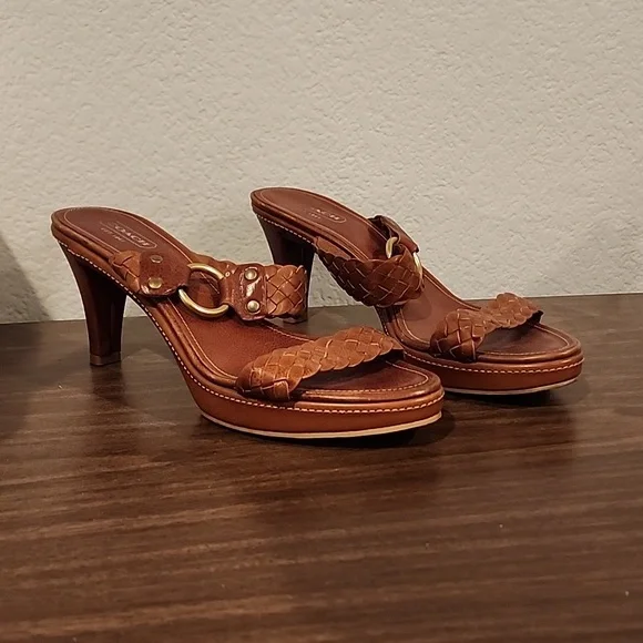 Coach Sandals with Heel - Picture 1 of 5